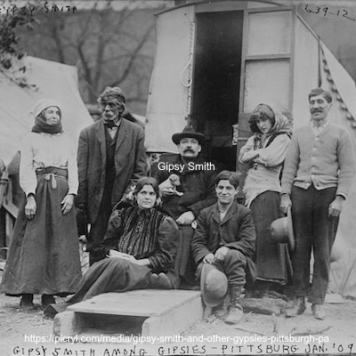 Smith with gypsies